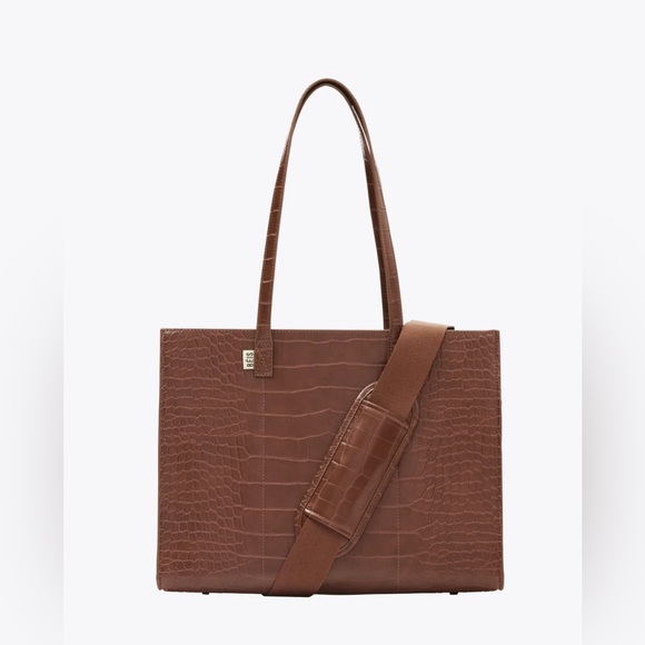 Beis Work Tote Laptop Travel Bag | Maple Croc - Picture 1 of 5